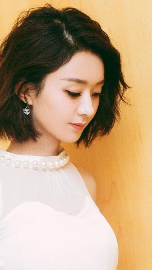 赵丽颖发型图片短发