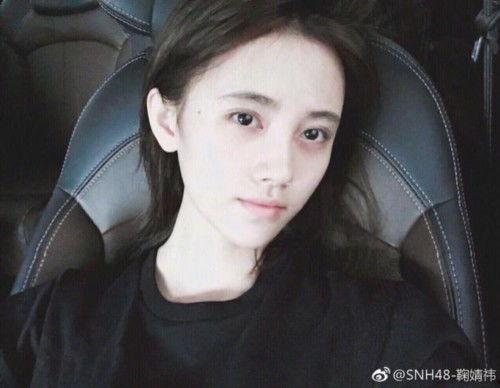 鞠婧祎脸照片,绝世容颜下的独特气质